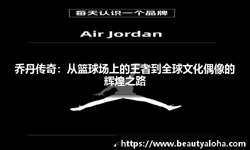乔丹传奇：从篮球场上的王者到全球文化偶像的辉煌之路
